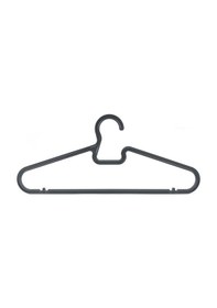 Resim 10'lu Elbise Askısı İnce Model Dayanıklı Elbise Askısı Antrasit Siyah 