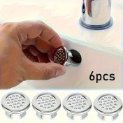 Resim Xuweiwei 6 Adet Şık Lavabo Kapakları - Beyaz Dekoratif Batarya Aparatı 