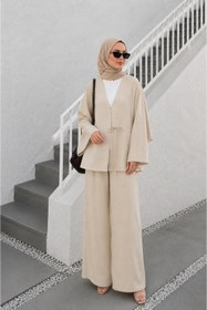Resim bellura Önden Bağlamalı Kimono Takım 