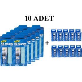 Resim The Solution Lcd, Led, Ekran, Laptop, Tablet, Bilgisayar, Televizyon, Cep Telefonu, Gözlük, Kamera, Koruyucu Ve Parlatıcı Doğal Temizleme, Temizlik Seti – 250 ML + 30 ML Temizleyici -10 SET 