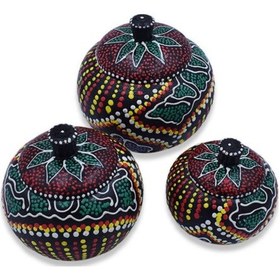 Resim 3 Adet Baharatlık Şekerlik Tuzluk Karabiberlik İşlemeli Saklama 