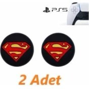 Resim Feza Ps5 Dualsense 2 Adet Süpermen Kabartma Desenli Analog Başlığı 