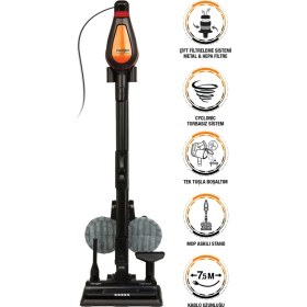 Resim Fantom P6100 Pluto Plus 500 W Moplu Dikey Elektrikli Süpürge 