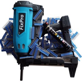 Resim FIXPRO Gazlı Beton Çivi Tab.+Fixpro 27 mm Metal-Beton Tabanca Çivisi 20.000 Adet Çivi+20 Gaz Tüpü 