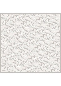 Resim Belli Twill Saf İpek Eşarp 2025 Yaz Sezonu 4125d T - Renk-83 Çok Renkli 