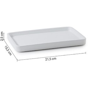 Resim Brenda Tepsi, Tezgah Üstü - Mat Beyaz 