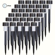 Resim 10/12adet Güneş Enerjili Dış Mekân Işığı, LED Bahçe Işığı, Güneş Peyzaj Işığı, Çim Işığı, Deck, Araç Yolu Işığı, Avlu, Çim, Bahçe, Merdiven, Sokaklar, Teraslar, Festivaller ve Diğer Dış Mekân Dekoratif Aydınlatma Için 