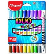 Resim Maped Keçeli Boya Kalemi Duo Tip 10 LU 20 Renk 847010 