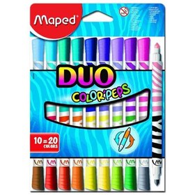 Resim Maped Keçeli Boya Kalemi Duo Tip 10 LU 20 Renk 847010 