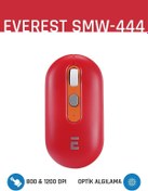 Resim Everest SMW-444 Usb Kırmızı Bluetooth ve 2.4Ghz Optik Wireless Mouse 