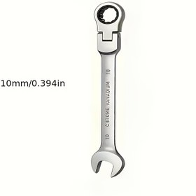Resim Çok Fonksiyonlu İki Bir Arada Ratchet Aracı, Ters Çevirilebilir Ayarlanabilir Twist Kombinasyon Anahtarı, Hareketli Başlıklı, Ultra Dayanıklı Krom Vanadyum Çeliği, Ergonomik Tutuş, Araba, Bisiklet, Motosiklet ve Yelkenli Bakımı İçin Uygun 