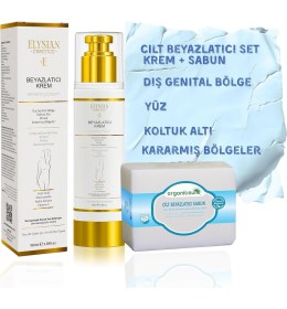 Resim SDT Group Cilt Beyazlatıcı Krem + Cilt Beyazlatıcı Sabun Seti - Kararma Giderici, Genital Bölge, Koltuk Altı 