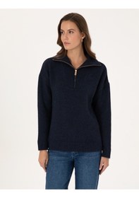Resim Pierre Cardin Kadın Lacivert Kazak /triko 50316329-vr033 Lacivert 