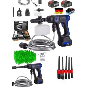 Resim Dynamic Max 966VFP Çift Akülü Şarjlı Oto Araç Bahçe Yıkama Yüksek Basınç Tabancası Temizleme Fırçası Bez 