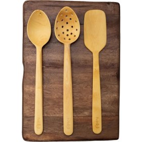 Resim El Yapımı Şimşir Üçlü Mutfak Seti 2 