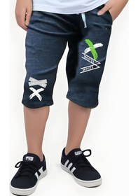 Resim Fyk Kids Siyah Erkek Çocuk Kapri, Baskılı Şort&bermuda Füme 
