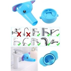 Resim Buffer Musluk Uzatıcı Genişletici Başlık Aparatı Fil Figürlü 