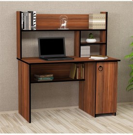Resim Kalenderdekor1 Kalender Dekor Lucas 120 Cm Çalışma Masası Lc05 Ceviz 