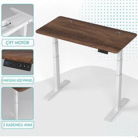Resim Karr Office O-Flex O2B8 Duo Çift Motorlu Elektrikli Yükseklik Ayarlı Masa - 180X80 - Barok Barok 