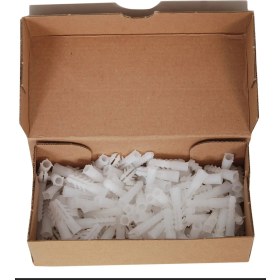 Resim 7mm Plastik Dübel Beyaz Made 100 Adet - 