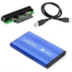 Resim Maxgo 2001b 2.5" Usb Harici Ssd Harddisk Hdd Kutusu Sata Hard Disk Harici - Kılıf - Mavi 