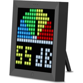 Resim Divoom Pixoo 16x16 Piksel LED Ekranlı APP Kontrollü Akıllı Piksel Resim Çerçevesi 