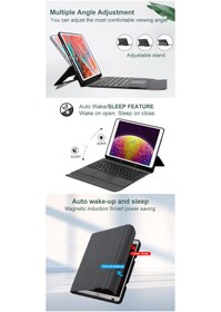Resim Daphnela Samsung Uyumlu A9 Tablet Klavyeli Kılıf 