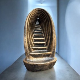 Resim Dekoratif Polyester Dik Tütsülük Biblo Gold Eskitme . 