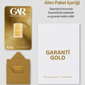 Resim Garantigold 2 5 Gr Külçe Altın 