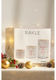 Resim Rakle Clara 3'lü Kavanoz Seti 1050 Cc/ 600 Cc/ 535 Cc Renkli 