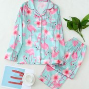 Resim Kadınlar için uzun kollu pantolonlu sonbahar ve kış pijamaları 