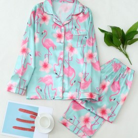 Resim Kadınlar için uzun kollu pantolonlu sonbahar ve kış pijamaları 