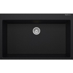 Resim Real Stone K003 Didyma 58 Granit Eviye Siyah 76.5 x 50 CM Tezgah 