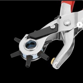 Resim Çok Başlıklı Deri Delme Pensesi 6 Ölçülü Profesyonel Kemer Delme Aparatı Ayarlanabilir Delik Açma Pensesi 1 