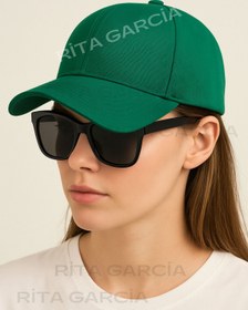Resim Ritagarcia Unisex Ayarlanabilir Yeşil Spor Basic Şapka 