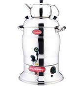 Resim Işıkgaz Çay Semaveri 1 Demlik 7 Lt. 1100 W. Profesyonel Endüstriyel Isı.2200 