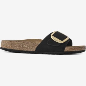 Resim Birkenstock Madrid Big Buckle Lenb Kadın Siyah Terlik 