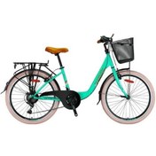 Resim Tetra 3.0 - 24" City Bike - 13' - 21 Vites - V.b. - Mint Yeşili-kahverengi/bej Yeşil 