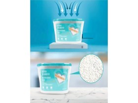 Resim 600 ml Nem Alıcı Rutubet Giderici Aparat - Limonlu Mutfak Salon Banyo Küf Koku Alıcı Granül 