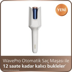 Resim Philips WavePro Otomatik Saç Maşası, SenseIQ Teknolojili, 5 bukle ayarı, İyonik Bakım, BHB968/00 