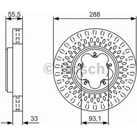 Resim Bosch Fren Diski Ön [5d 288mm] Transıt Cüstom 2.0 Tdcı 15 Ylf6 