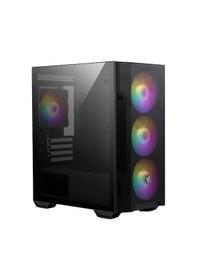 Resim MSI MAG Forge M100R Temperli Cam 3x120 MM 1x120 MM ARGB Fan mATX Gaming Bilgisayar Kasası 