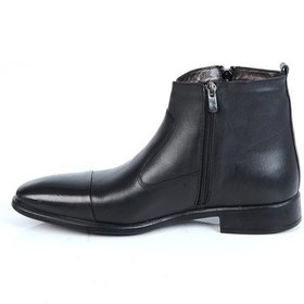 Resim Crısso B429 Kauçuk %100 Deri Erkek Bot Ayakkabı Siyah 