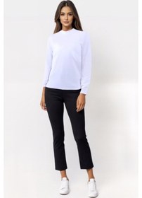 Resim Parlingerie Kadın Uzun Kollu Balıkçı Yaka Body beyaz 