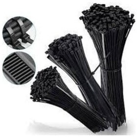 Resim Uv Tork Kablo Bağı Cırt Kelepçe 3,6 Mmx200 Mm Siyah 100 'lü Paket 