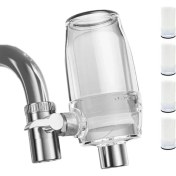 Resim Musluk Su Filtresi 2 Modlar Lavabo Su Filtresi 360 Derece Dönen Banyo Musluk Filtre Lavabo Musluk Su Filtre Sistemi (Yurt Dışından) 