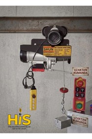 Resim Shun PA1200UK Uzaktan Kumandalı 4 Hareketli Elektrikli Vinç 600/1200 Kg 