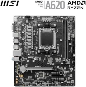 Resim Msi Pro A620M-E AMD A620 AM5 Soket DDR5 6000(OC) MHz mATX Anakart 