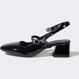 Resim DeFacto Kadın Tek Bantlı Yüksek Taban Suni Deri Sandalet E9643AX25HSBK23 Siyah 