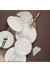 Resim Porser Fulya 18 Parça Yemek Takımı Altın Yaldız 